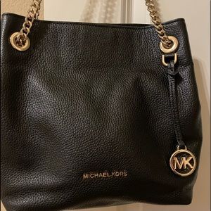 Michael Kors black leather purse
